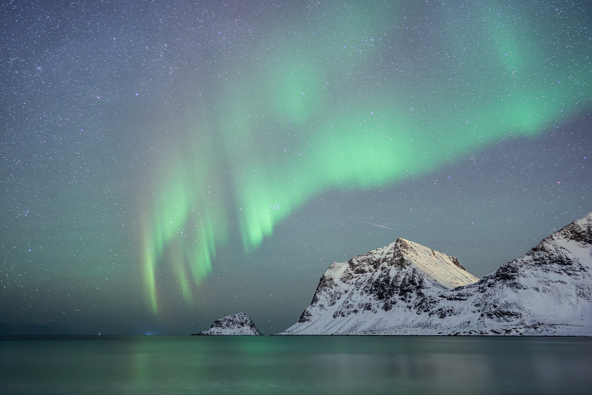 aurores boréales aux Lofoten par Sandy Berthaud photographie