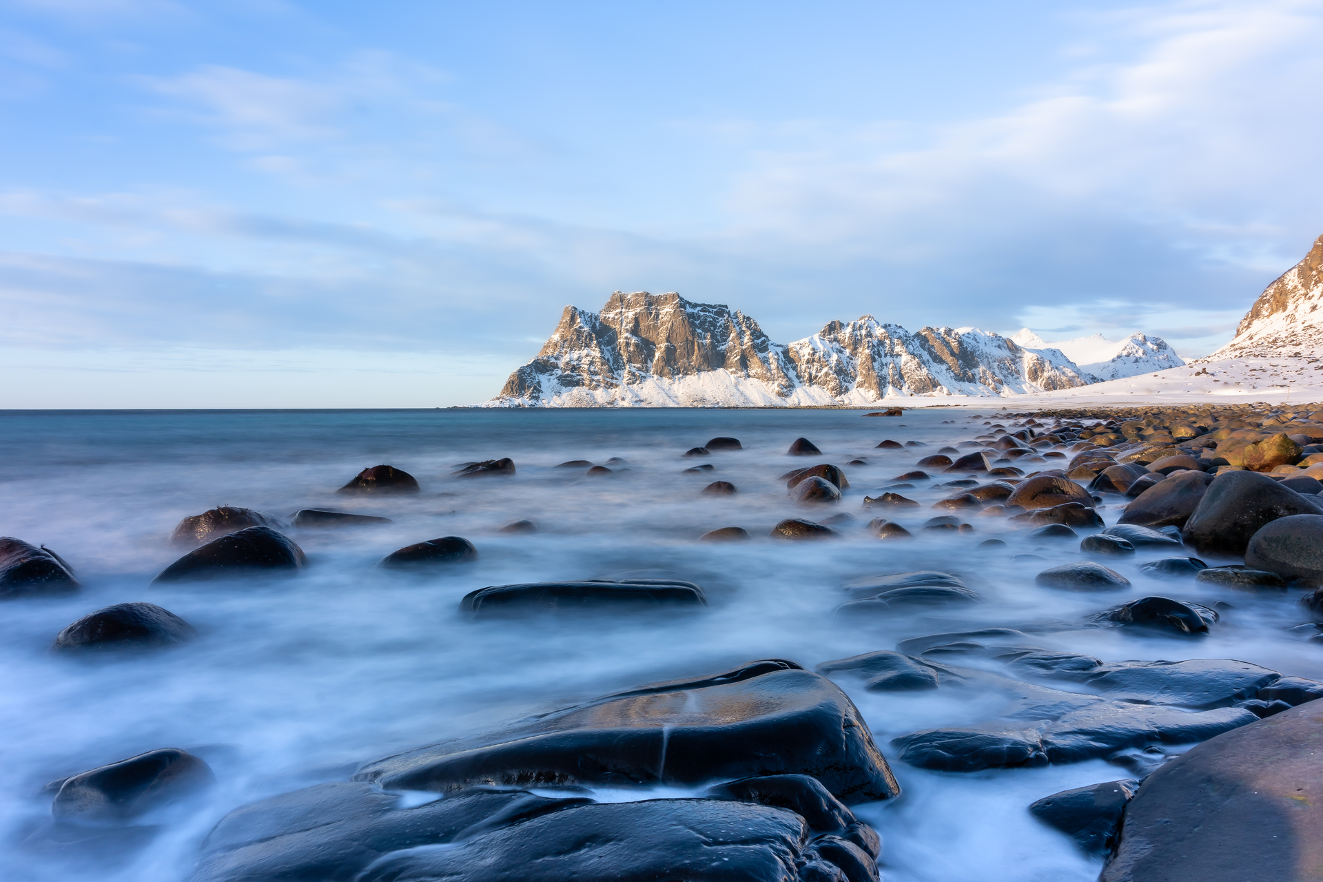 Tirage d'art " vagues mouvantes " voyage Lofoten mars 2023 sandy berthaud photographie