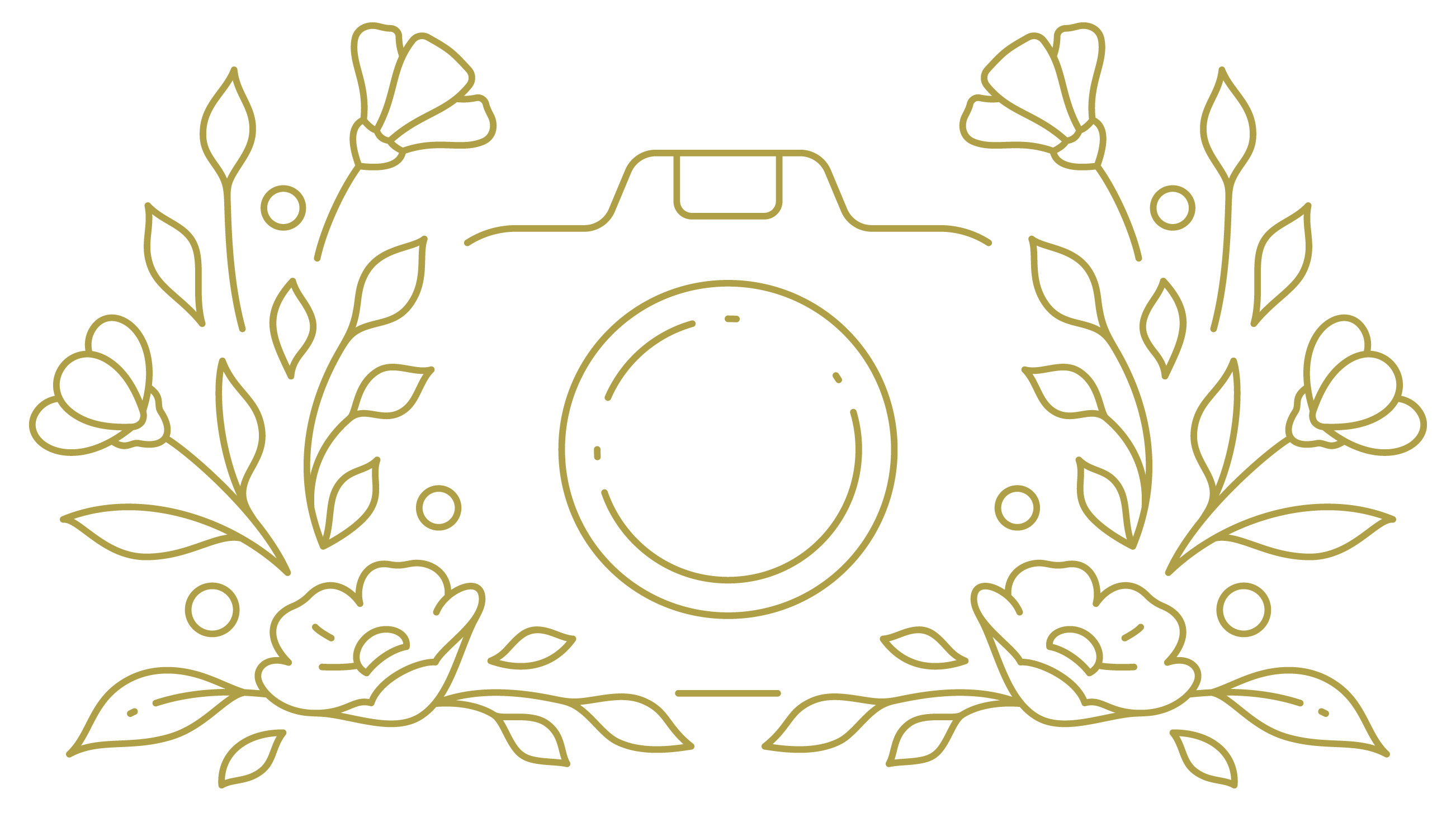appareil photo fleur doré page tirage d'art