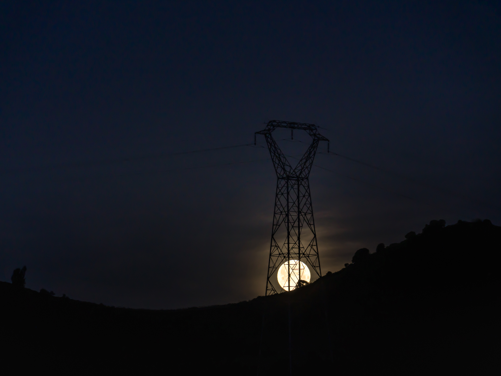 Photographie de la lune par Sandy Berthaud photographie