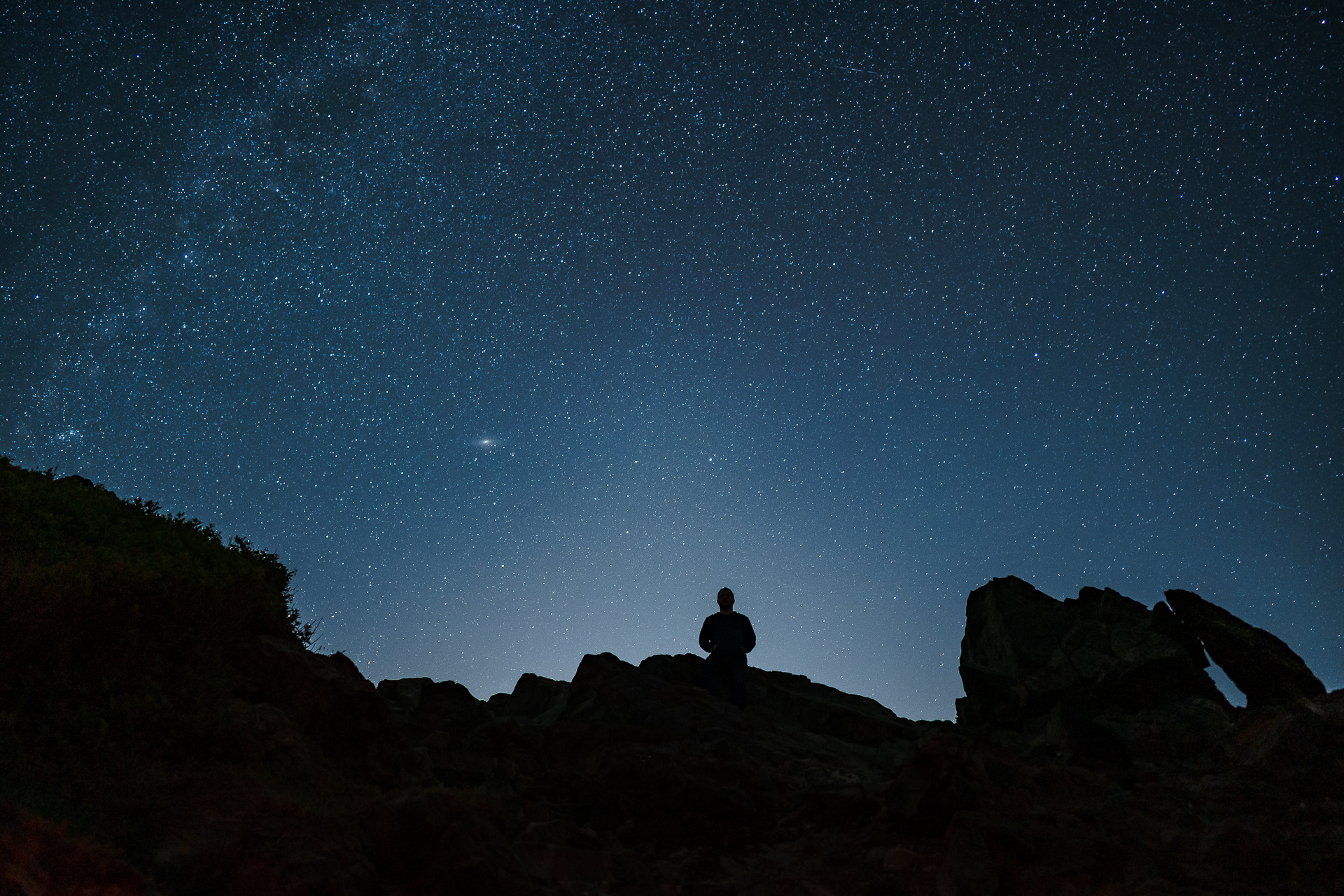 Photographie des étoiles en corse aux îles Sanguinaires par Sandy Berthaud