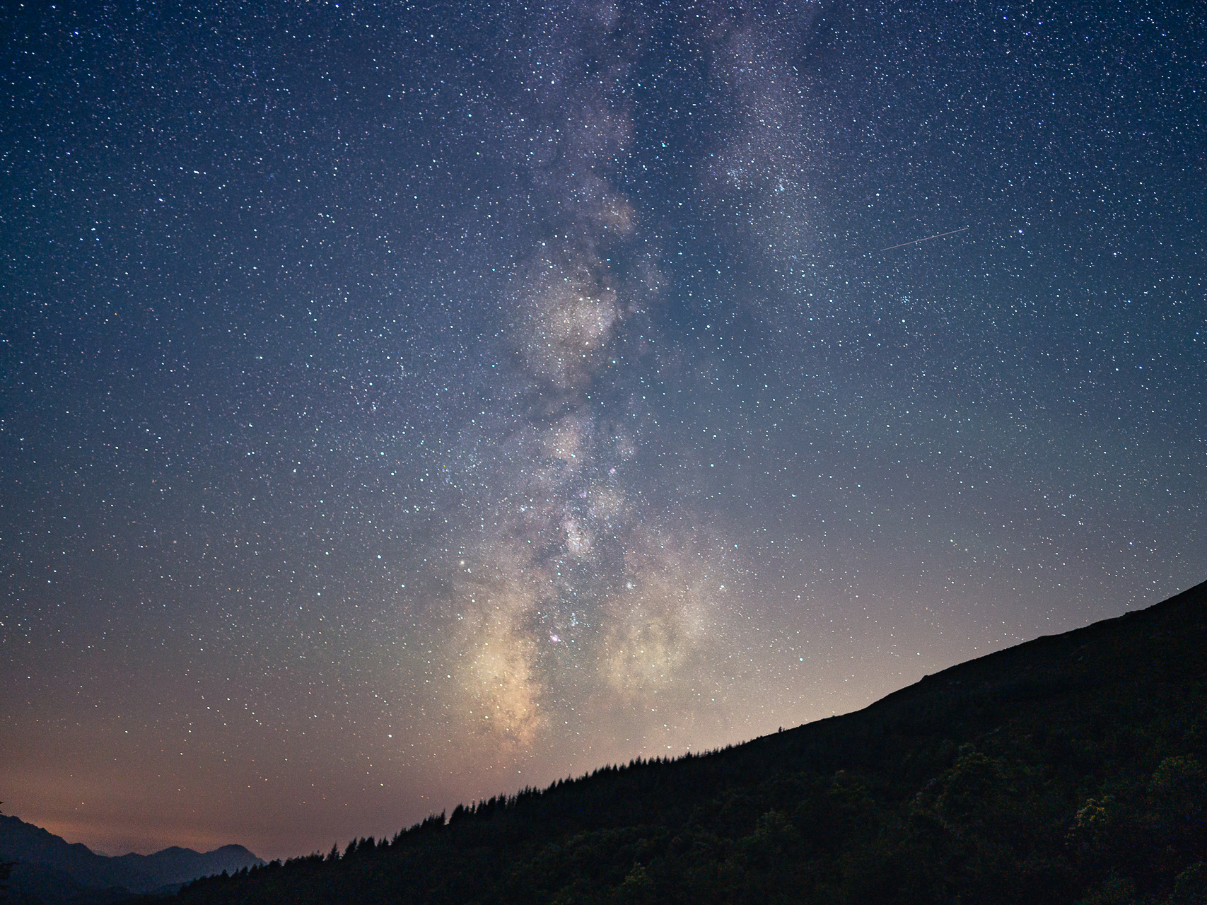 La Voie Lactée au col de Scalella en corse du sud juillet 2024